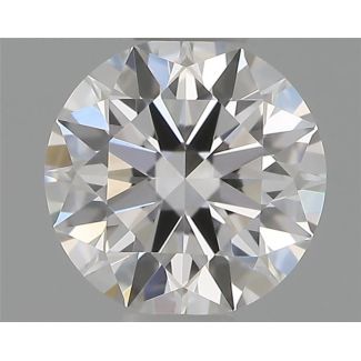 0.40 Carat Round D VVS2 EX GIA Natural Diamond