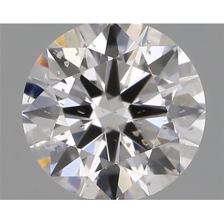 0.50 Carat Round E SI2 VG EX GIA Natural Diamond