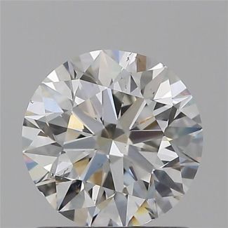 0.90 Carat Round F SI1 EX VG GIA Natural Diamond