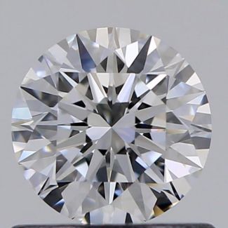 0.61 Carat Round E VVS2 EX GIA Natural Diamond