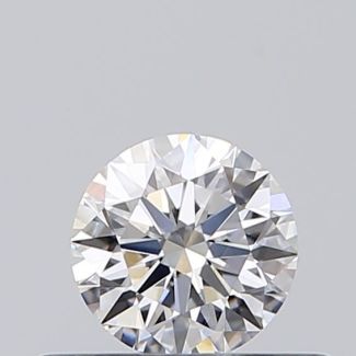 0.31 Carat Round D VVS2 EX GIA Natural Diamond