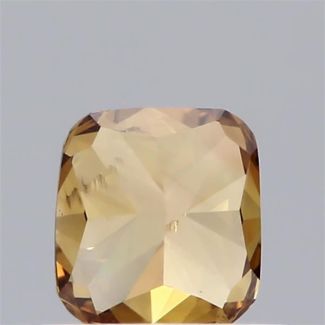 0.52 Carat Cushion Brilliant Fancy Brown Yellow SI2 - GD GIA Natural Diamond