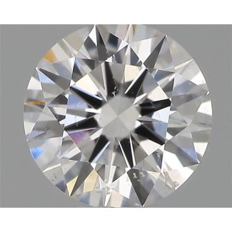 0.40 Carat Round F SI1 VG EX GIA Natural Diamond