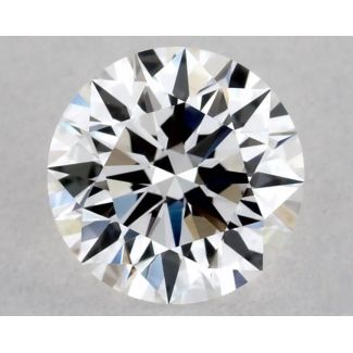 0.37 Carat Round D VVS2 EX VG GIA Natural Diamond