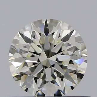 0.50 Carat Round K VS2 VG EX GIA Natural Diamond