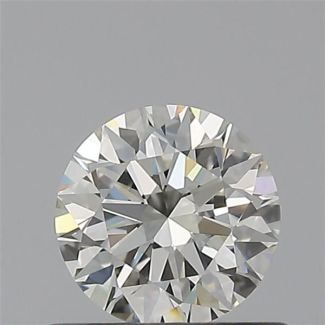 0.52 Carat Round H VVS1 EX IGI Natural Diamond