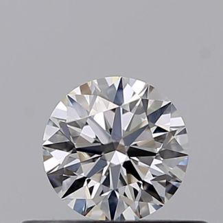 0.31 Carat Round F VVS2 EX GIA Natural Diamond