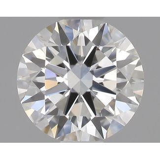 0.4 Carat Round H VVS2 EX GIA Natural Diamond