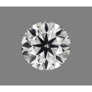 0.46 Carat Round H VVS2 VG EX GIA Natural Diamond