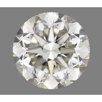 0.90 Carat Round K SI1 GD EX VG GIA Natural Diamond