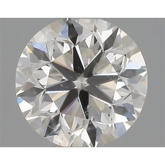 0.41 Carat Round H SI2 VG EX GIA Natural Diamond