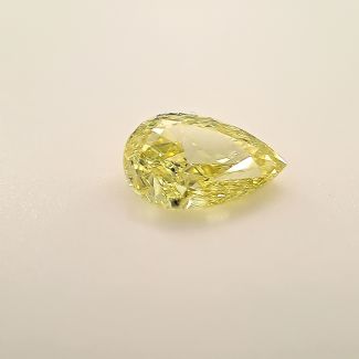 1.23 Carat Pear Fancy Intense Yellow VS1 - EX VG GIA Natural Diamond