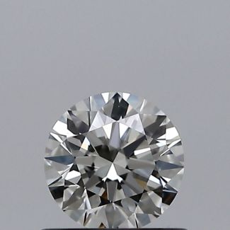 0.50 Carat Round I VVS1 EX VG GIA Natural Diamond