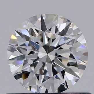 0.51 Carat Round F SI1 EX GIA Natural Diamond