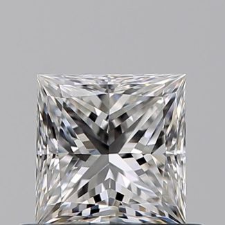 0.50 Carat Princess E VVS1 - VG GIA Natural Diamond