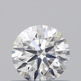 0.42 Carat Round G SI1 EX GIA Natural Diamond