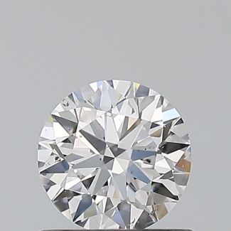 0.6 Carat Round F SI1 EX GIA Natural Diamond