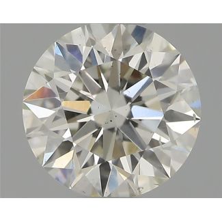 0.53 Carat Round H SI1 EX VG IGI Natural Diamond