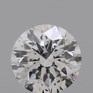 0.37 Carat Round F SI2 EX GIA Natural Diamond