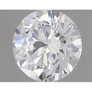 0.6 Carat Round D VVS1 EX VG GIA Natural Diamond