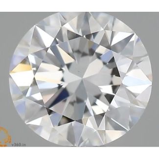 0.5 Carat Round E VVS2 EX GD GIA Natural Diamond