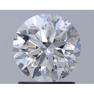 1.51 Carat Round H SI2 VG EX GIA Natural Diamond