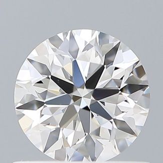 0.6 Carat Round D VVS2 EX GIA Natural Diamond