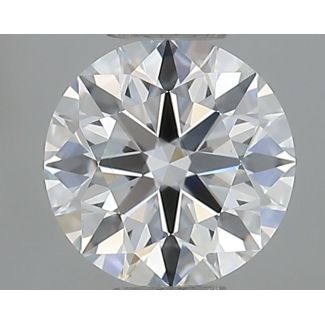 0.6 Carat Round E VVS2 EX GIA Natural Diamond