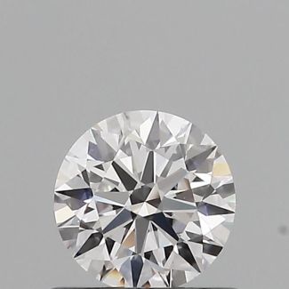 0.53 Carat Round E VVS1 EX GIA Natural Diamond