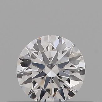 0.23 Carat Round D VVS2 EX GIA Natural Diamond