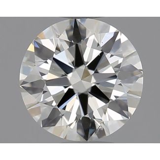 0.53 Carat Round H VS1 EX IGI Natural Diamond