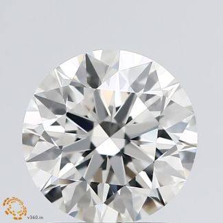 2.09 Carat Round E VVS1 EX GIA Natural Diamond