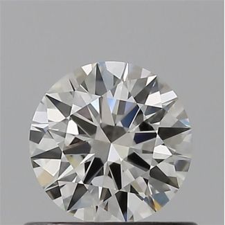 0.50 Carat Round H VVS1 EX IGI Natural Diamond