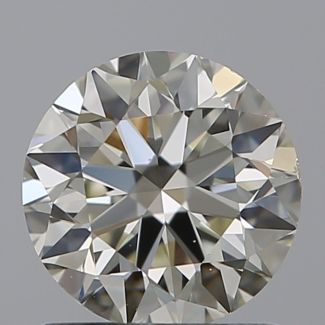 1.00 Carat Round J VS2 EX IGI Natural Diamond