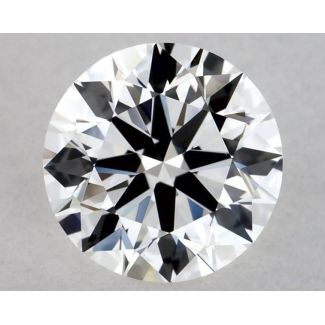 0.6 Carat Round H VVS2 EX GIA Natural Diamond