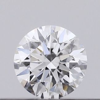 0.19 Carat Round D VVS2 EX GIA Natural Diamond