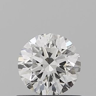 0.5 Carat Round F SI1 EX GIA Natural Diamond