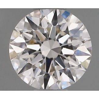 0.51 Carat Round F VS2 EX GIA Natural Diamond