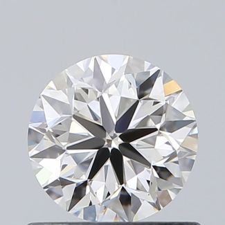 0.7 Carat Round F VVS2 VG EX GIA Natural Diamond