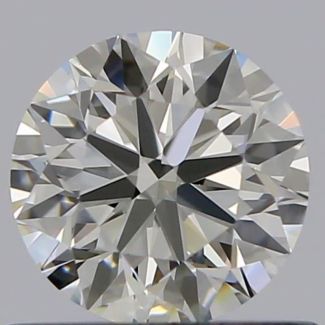 0.55 Carat Round K VVS1 VG EX GIA Natural Diamond