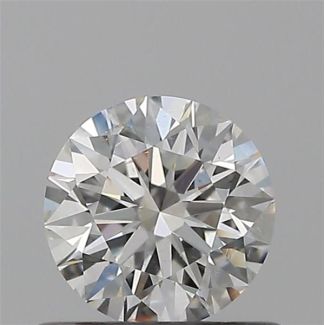 0.50 Carat Round F SI1 EX GIA Natural Diamond