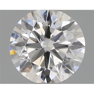 0.50 Carat Round F SI1 VG EX GIA Natural Diamond