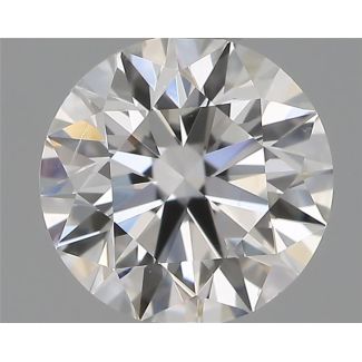 0.53 Carat Round F SI1 EX GIA Natural Diamond