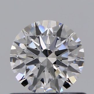 0.52 Carat Round D VVS1 EX GIA Natural Diamond