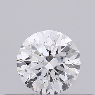 0.23 Carat Round D SI1 EX VG GIA Natural Diamond