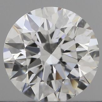 0.50 Carat Round E SI1 EX GIA Natural Diamond