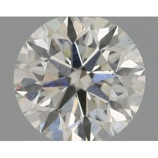 0.56 Carat Round G SI1 EX IGI Natural Diamond