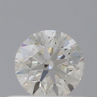 0.40 Carat Round I VVS2 EX VG GIA Natural Diamond