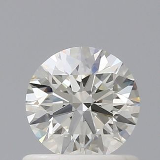 0.70 Carat Round K VVS1 EX GIA Natural Diamond