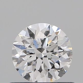 0.51 Carat Round D SI2 EX GIA Natural Diamond